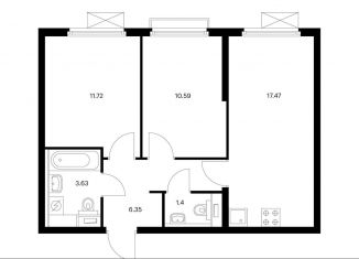 Продажа 2-комнатной квартиры, 51.2 м2, Москва, Южнопортовый район