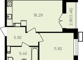 Продается 1-ком. квартира, 44.4 м2, Обнинск, улица Славского, 10, ЖК Новый город