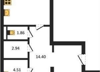 Продается 2-ком. квартира, 74.3 м2, Воронеж, Ленинский проспект, 108А