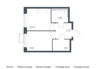 1-комнатная квартира на продажу, 32.3 м2, посёлок Жилино-1, ЖК Егорово Парк