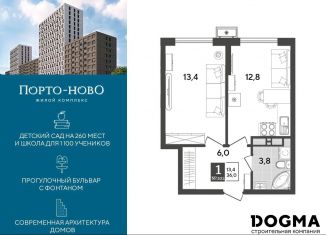 Продам 1-комнатную квартиру, 36 м2, Новороссийск