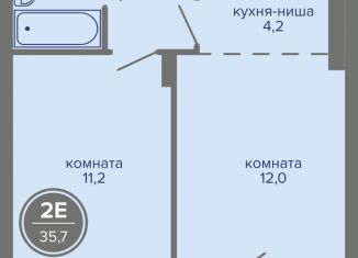 2-комнатная квартира на продажу, 35.7 м2, Пермь, шоссе Космонавтов, 309А, Индустриальный район