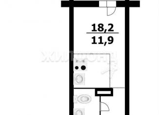 Продам квартиру студию, 18.2 м2, Новосибирск, Калининский район, улица Фадеева, 66/2