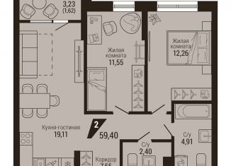 Продаю 2-ком. квартиру, 61 м2, Екатеринбург