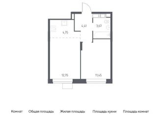 Продажа 1-ком. квартиры, 37 м2, Московская область, жилой квартал Новоград Павлино, к34