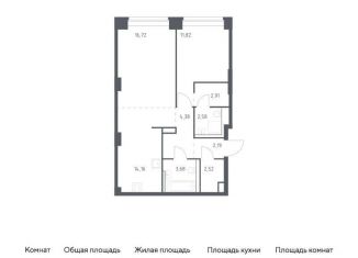 Продаю 1-ком. квартиру, 61 м2, Москва, район Раменки, жилой комплекс Нова, к1