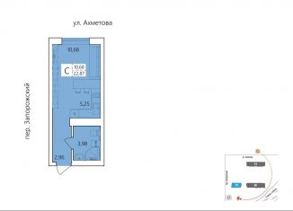 Продаю квартиру студию, 22.9 м2, Уфа, улица Пожарского, 40