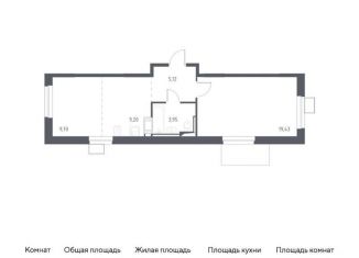 Продаю 1-комнатную квартиру, 47.4 м2, Московская область, микрорайон Пригород Лесное, к5.2