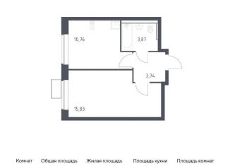 Продается однокомнатная квартира, 34.2 м2, посёлок Жилино-1, ЖК Егорово Парк