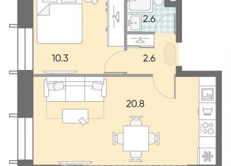 Продажа 1-ком. квартиры, 36.3 м2, Москва, жилой комплекс Зиларт, 18/19/27, ЖК Зиларт