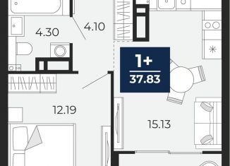 Продажа 1-комнатной квартиры, 37.8 м2, Тюмень, Ленинский округ