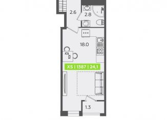 Продается квартира студия, 24.1 м2, Санкт-Петербург, Приморский район, Планерная улица, 87к1