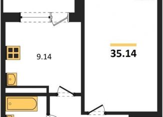 Продается 1-ком. квартира, 35.1 м2, Воронежская область, улица Славы, 7