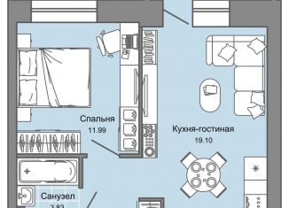 Продам 2-ком. квартиру, 40 м2, Кировская область, улица 4-й Пятилетки, 86