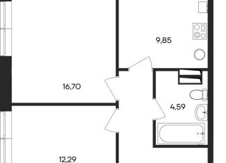 Продам 2-комнатную квартиру, 52.4 м2, Крым