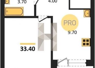 Продам однокомнатную квартиру, 33.6 м2, Воронеж, Железнодорожный район