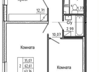 Сдам 2-комнатную квартиру, 63.8 м2, Санкт-Петербург, Суздальское шоссе, 20к4, муниципальный округ Коломяги