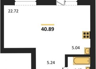 Продам 1-ком. квартиру, 40 м2, Новосибирск, улица Дуси Ковальчук, метро Заельцовская