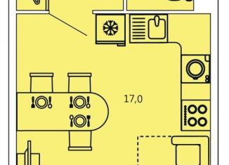 Продается квартира студия, 26.1 м2, посёлок Шушары, Старорусский проспект, 13к2