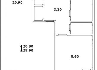 Продается 1-комнатная квартира, 38.9 м2, Москва, улица Лескова, 23