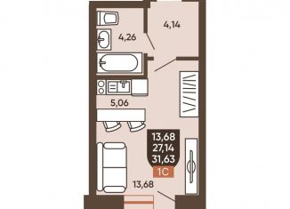 Продается квартира студия, 29.4 м2, Новосибирск, Новоуральская улица, 10