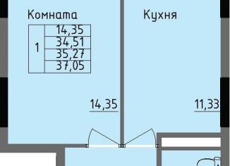 Продам 1-ком. квартиру, 35.3 м2, Ижевск, Ленинский район, улица Луначарского