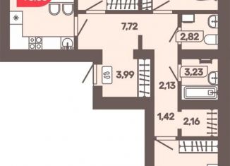 Продается 4-ком. квартира, 78.6 м2, Забайкальский край