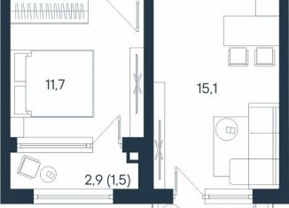 Продам 2-ком. квартиру, 40.6 м2, Пермский край