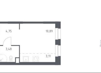 Продам 1-ком. квартиру, 31.2 м2, Москва, проспект Куприна, 30к9