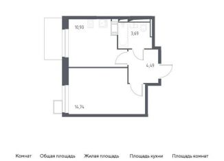 Продаю 1-ком. квартиру, 33.8 м2, Московская область, микрорайон Пригород Лесное, к5.2