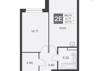 Продам 1-комнатную квартиру, 49.7 м2, Екатеринбург, улица Громова, 26