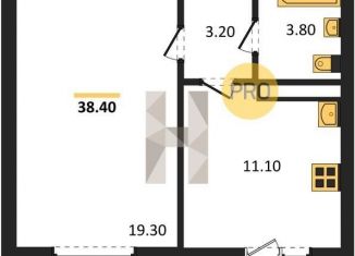 Продажа 1-комнатной квартиры, 38.4 м2, село Ямное, улица Генерала Черткова, 2