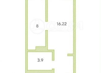 Продажа 1-ком. квартиры, 27 м2, Тюмень, Ставропольская улица, 160, ЖК Тесла Парк