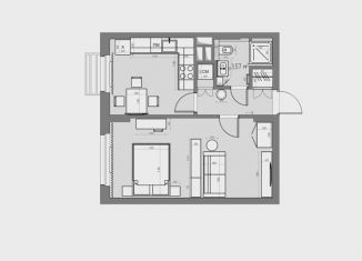 Продажа 1-ком. квартиры, 38.4 м2, Нижний Новгород, метро Стрелка