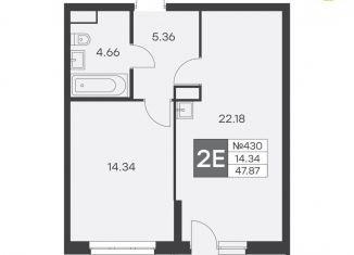 Продается однокомнатная квартира, 51.1 м2, Екатеринбург, улица Громова, 26