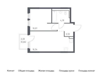 Продаю 1-ком. квартиру, 34.6 м2, деревня Новосаратовка, Невская Долина, к1.2