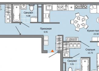 Продажа 3-комнатной квартиры, 67 м2, Ульяновск, ЖК Ультраград, жилой комплекс Ультраград, 2