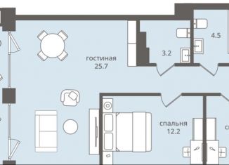 Продаю 3-комнатную квартиру, 72.9 м2, Пионерский