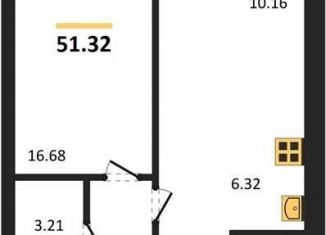 Продажа 1-комнатной квартиры, 51.3 м2, Воронеж, Центральный район, улица Ломоносова, 116/25