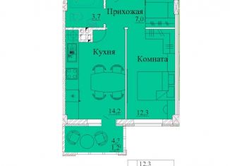 Продаю 1-ком. квартиру, 41.5 м2, Ивановская область