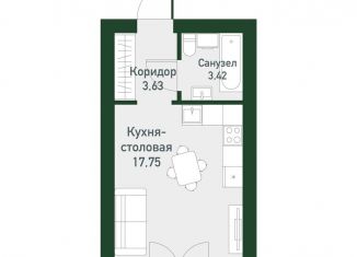 Продается квартира студия, 25 м2, Москва, СНТ Высокое, 1с1