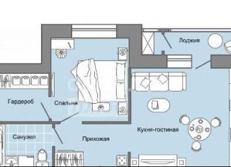 Продам однокомнатную квартиру, 47 м2, село Первомайский, ЖК Знак, улица Архитектора Сергея Макарова, 6/1