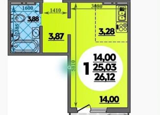 Продается квартира студия, 26.1 м2, Ростов-на-Дону, улица Дмитрия Петрова, 2, ЖК Суворовский