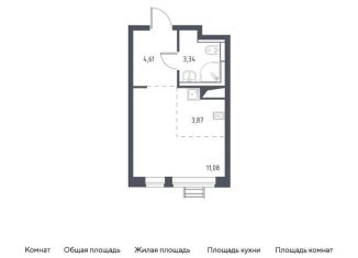 Квартира на продажу студия, 22.9 м2, село Ям, улица Мезенцева, 3