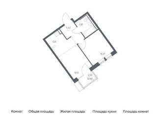 Продаю 1-ком. квартиру, 35.3 м2, Москва, жилой комплекс Молжаниново, к6