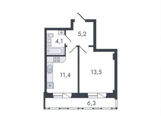 Продаю однокомнатную квартиру, 40.5 м2, Киров, Чистопрудненская улица, 13, Ленинский район