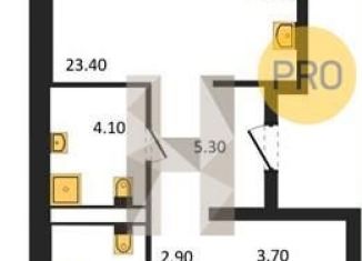 Продажа 2-комнатной квартиры, 68.9 м2, Казань, улица Николая Ершова, 65Б/3