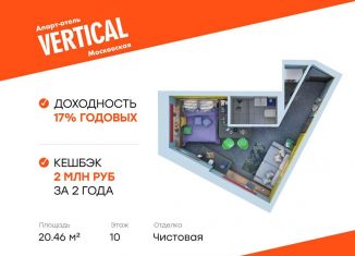 Продам квартиру студию, 20.5 м2, Санкт-Петербург, Московский район, улица Орджоникидзе, 44А