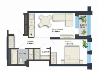 Продается 1-ком. квартира, 43 м2, Екатеринбург, метро Ботаническая, Сибирский тракт, 16