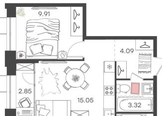 Продам 1-ком. квартиру, 35.2 м2, Нижний Новгород, метро Автозаводская